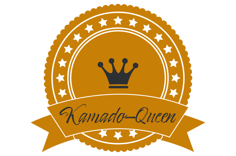 Logo Kamado Queen in dezentem orange gehalten